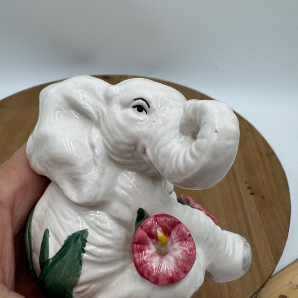 Scarce Fitz and Floyd White Elephant salt shaker from the Rainforest Collection - Picture 2 of 8